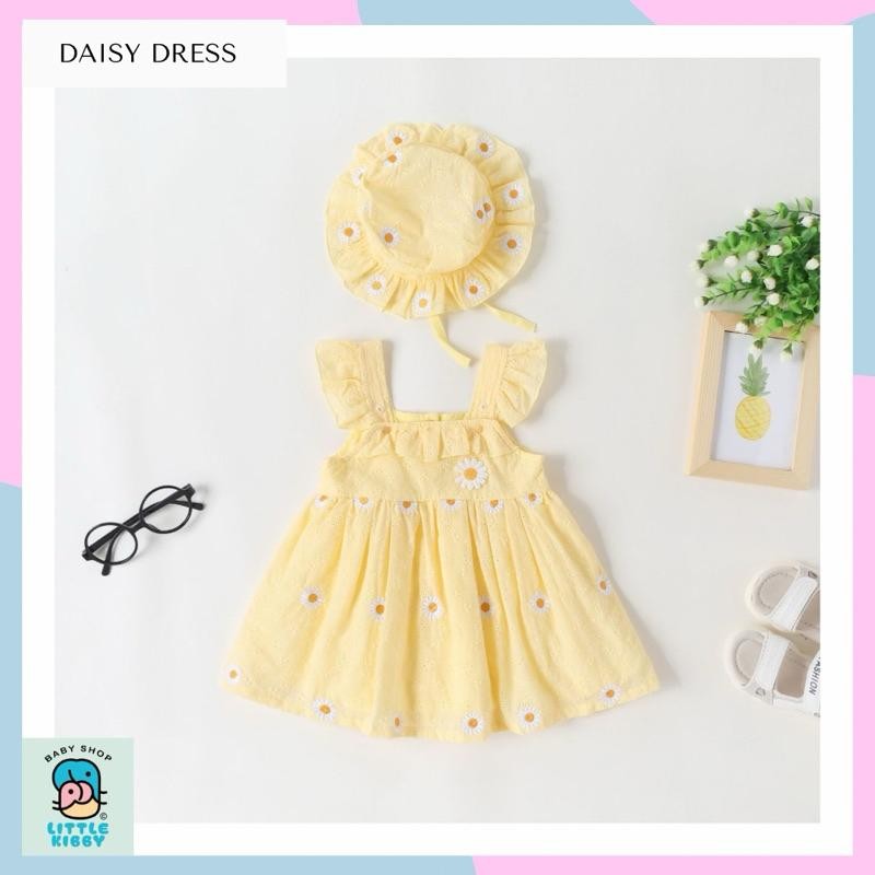 Bts Little Kibby | Daisy Dress | Gaun Bayi | Dress Anak | Dress Bayi | Baju Anak Import | Baju Bayi 