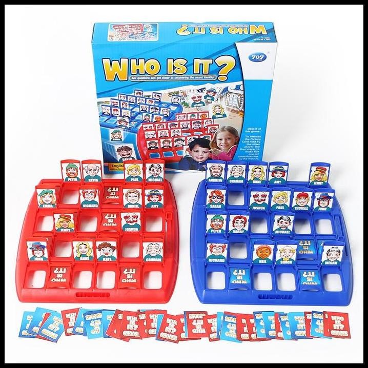 Mainan Viral Tebak Tebakan Orang Guess Who Is It Kartu Board Game Lucu