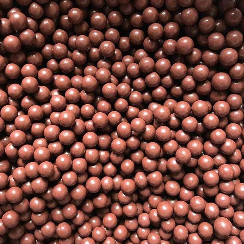 Azq-16 100Pcs Bola Kelereng Tanah Liat Ukuran Kecil 9-10Mm - Cokelat - 7Chzdlbr