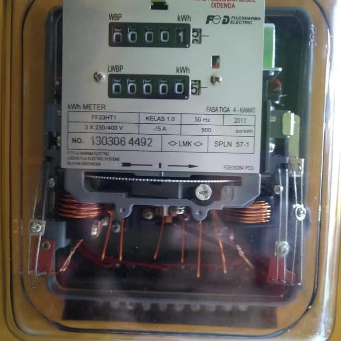Kwh meteran listrik 3p 3 phase ct double tarif