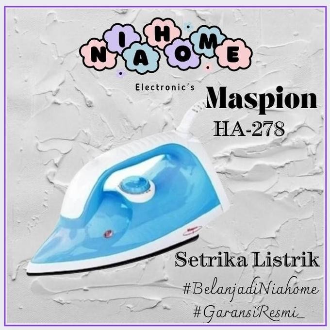 Maspion HA278 Setrika Listrik - Electric Iron HA-278 HA 278 Terlaris