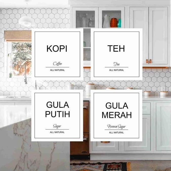 

,,,,,,,] Label Sticker Bumbu dapur label Laundry waterproof anti air