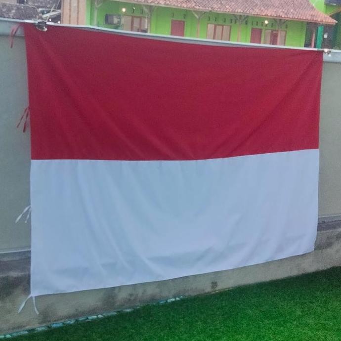 @=@=@=@=] BENDERA KAIN KATUN 1,5 METER X 1 METER tebal