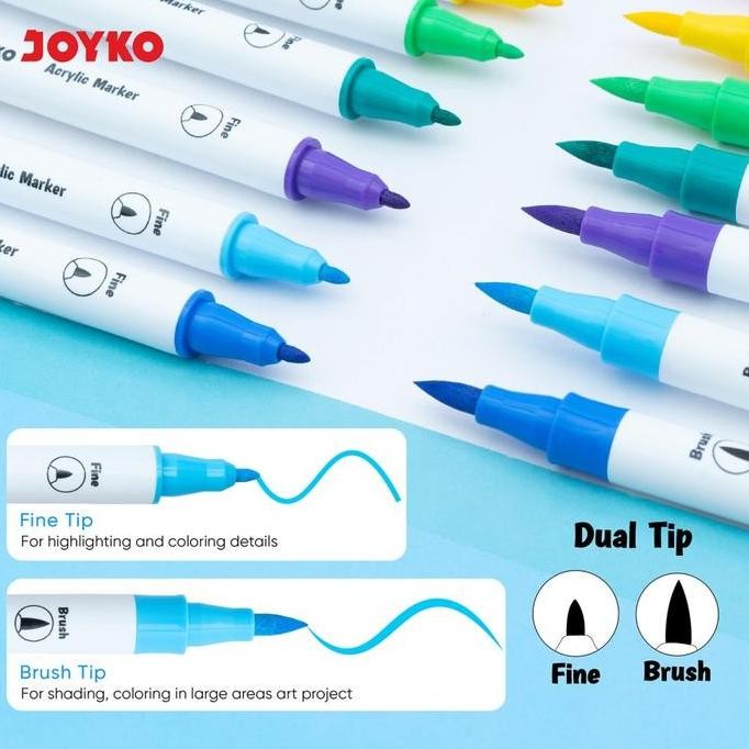 

Acrylic Marker Spidol Akrilik Joyko ACMK-68