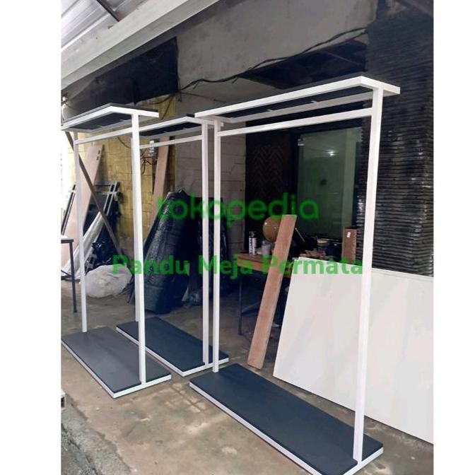 <<<<<] Hanger Gantungan Gawang Baju Gaun Custom Ambalan