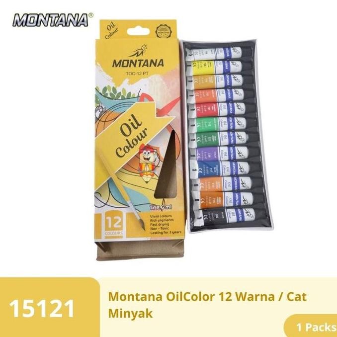 

@=@=@=@=] Montana OilColor 12 Warna/ Cat Minyak Montana TOC-12 PT/ OilColor Tube