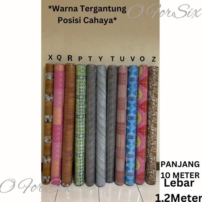 (NEW) (ROLL) KARPET PLASTIK/PERLAK LANTAI/MEJA/KARPET LANTAI PLASTIK LEBAR 1,2 METER