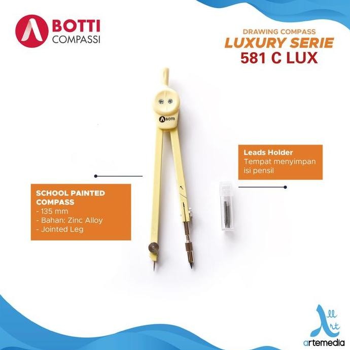 

TERBARU - Botti Design Compass Luxury 581C Series Set Jangka