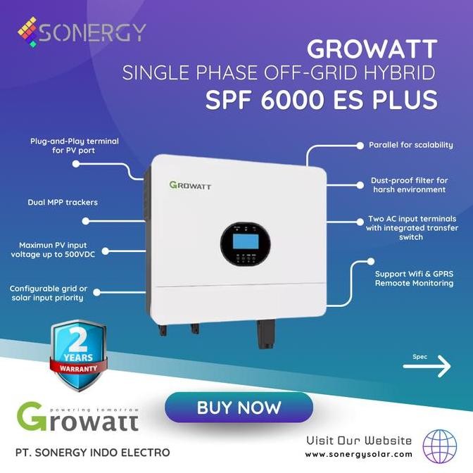 Hybrid / Offgrid Inverter Growatt SPF 6000 ES Plus Wifi