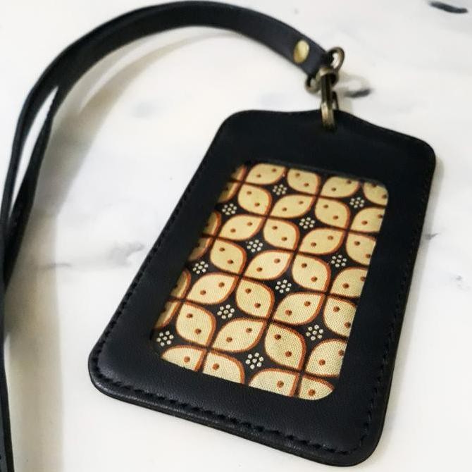 

ID CARD HOLDER Office Kantor Kulit Sapi Asli Premium Leather Name Tag