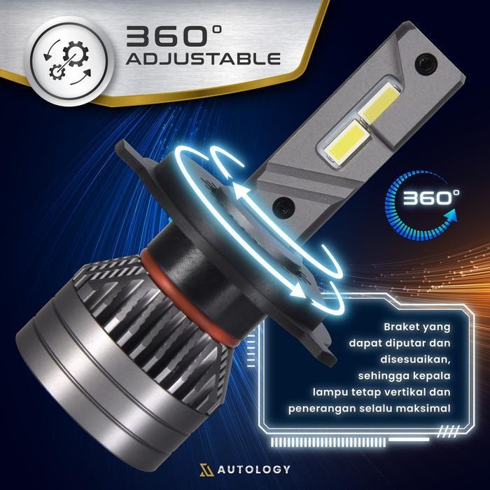 Autology Led H4 45W | Lampu Utama Mobil Bohlam Headlamp 45 Watt | Lampu Mobil | Lampu Led Mobil | La