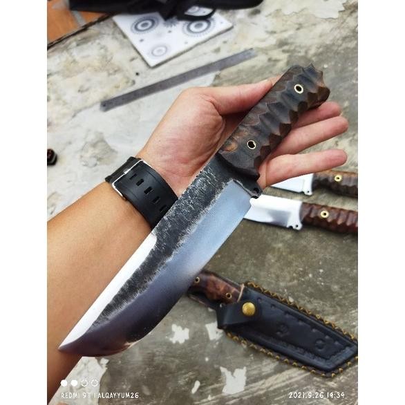 Bushcraft02 Pisau Survival Handmade Fulltang Baja Sup 9 Nugi