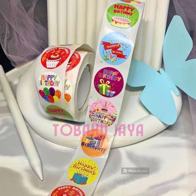 

------] STICKER Happy Birthday / Stiker HBD / Stiker Label Happy Birthday Lucu