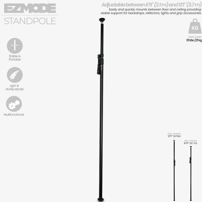EZMODE Stand pole Support System with Grip System for Lighting and Studio Backdrop Stand Varipole Ma