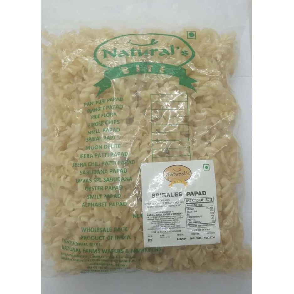 

:<:<:<:<] Natural Spirales Papad 1 kg