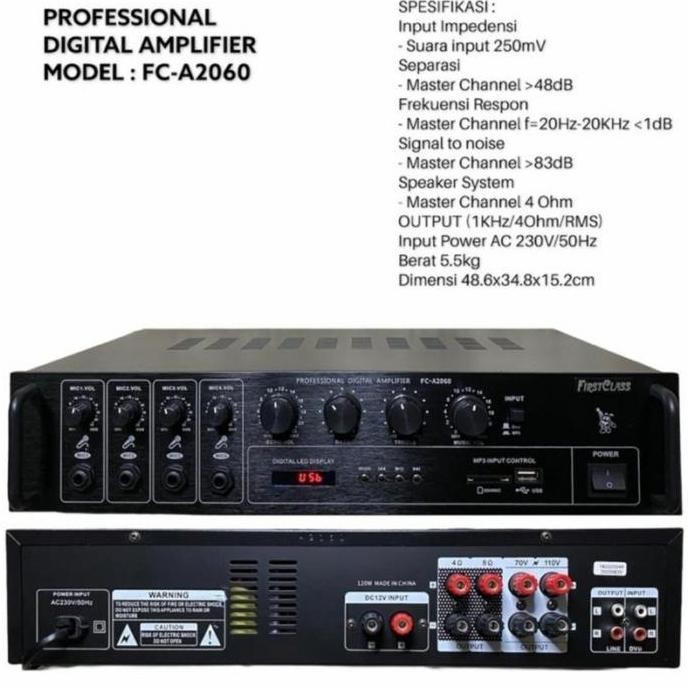 Promo amplifier first class fc 2060 fc a2060 COD