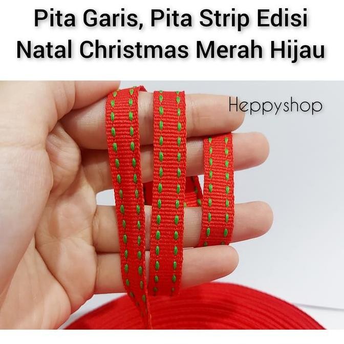 

.........] Pita Garis, Pita Strip Edisi Natal Christmas Merah Hijau