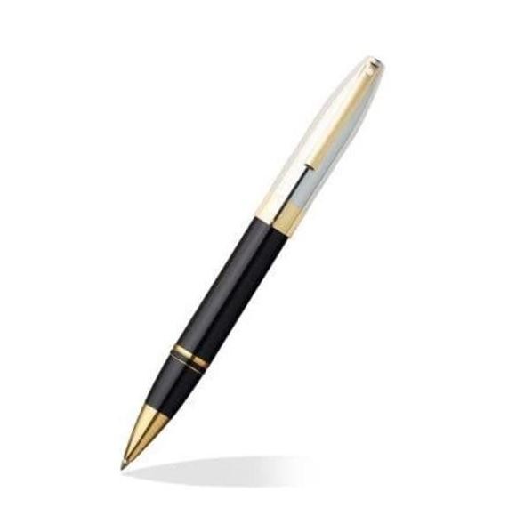

BEBAS ONGKIR - Sheaffer Legacy Black Lacquer Palladium Gold Trim Rollerball Pen