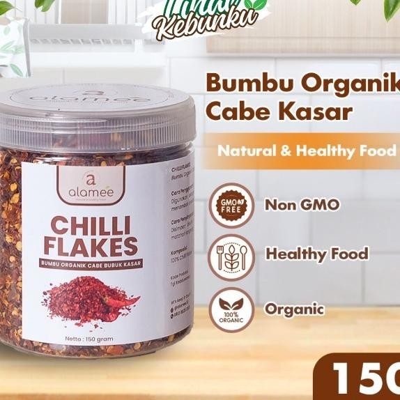 

Alamee Chilli Flakes Cabe Bubuk Kasar Cabai Bumbu Dapur N Organik Tanpa Campuran 150Gr Lihat Kebunku