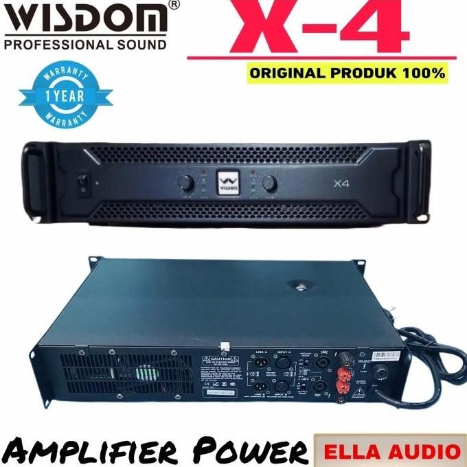Promo Power amplifier Wisdom X4 ampli wisdom x4 Original COD