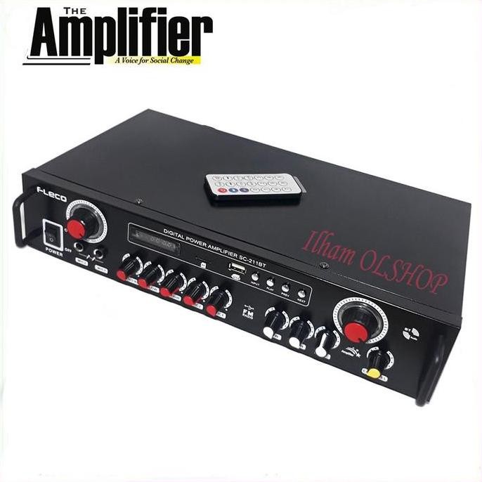 Promo Amplifier Bluetooth Fleco SC-211BT - Power Ampli SC 211BT Amplifier COD