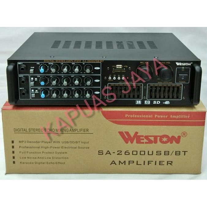 Promo Power Amplifier Digital Stereo WESTON SA-2600USB/BT BLUETOOTH COD