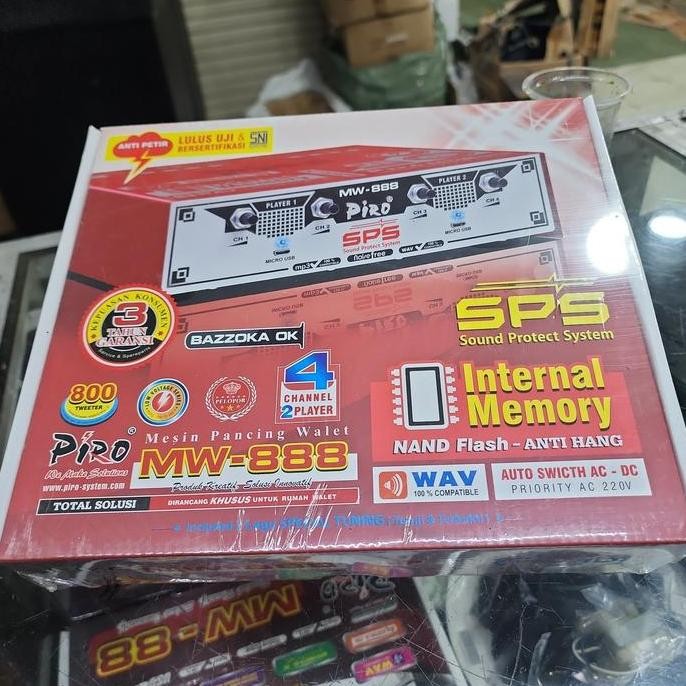 Promo amplifier walet piro MW-888 / MW888 merah COD