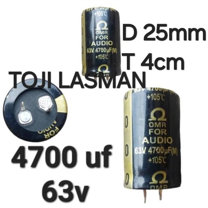 ( 4700 63V ) ELKO ELCO 4700UF 4.700 4700 UF MIKRO 63 V VOLT