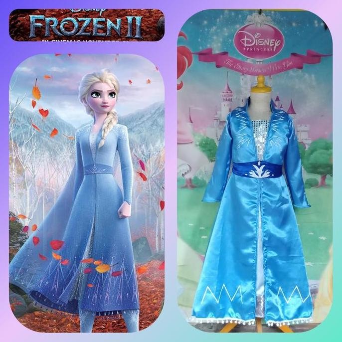 NEW  Elsa Frozen 2-Baju Kostum Elsa 2