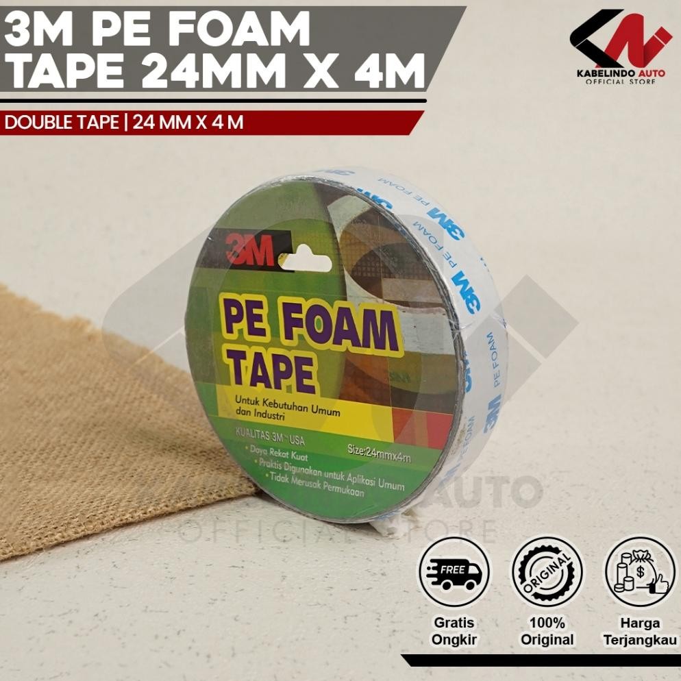 

Readyy!! DOUBLE TAPE 3M PE FOAM SOLASI BB BUSA 24MM x 4M ORIGINAL