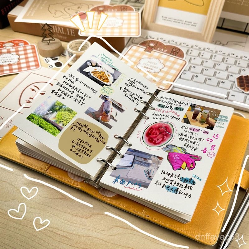 

diy Loose-leaf journal book a6Soft Leather Notebook Girly Heart Multifunctional Handbook Diary