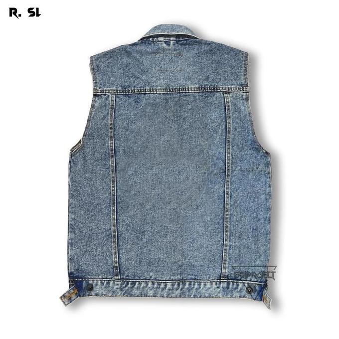 JAKET JEANS ROMPI PRIA/ROMPI DENIM/VEST/JAKET ROMPI/DESAIN CASUAL99,9% Hitam