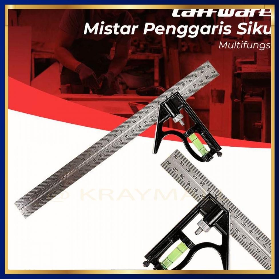 

Readyy!! Taffware Mistar Penggaris Siku Tukang Multifungsi - ZEAST