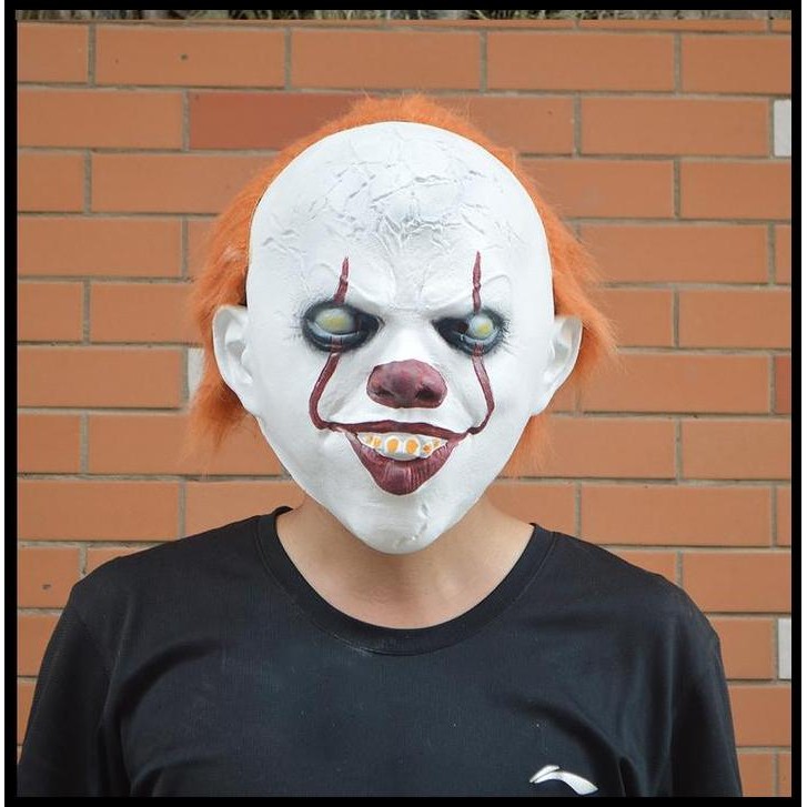 TOL-13 topeng latex karet full head kepala it badut clown pennywise