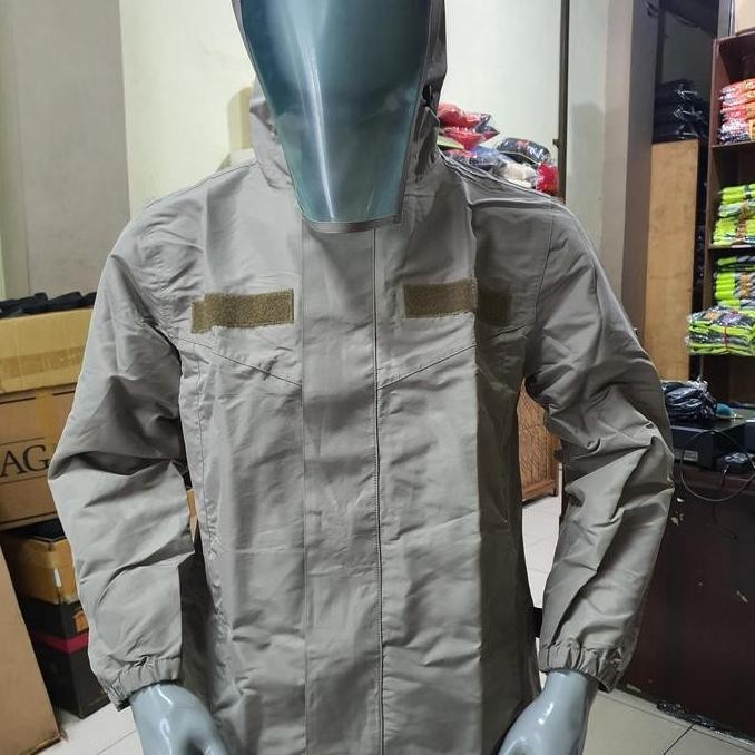 Jas Hujan Polisi Jatah Coklat | Jas Hujan Stelan Coklat Polisi Jatah | Jas Hujan Jatah Polisi