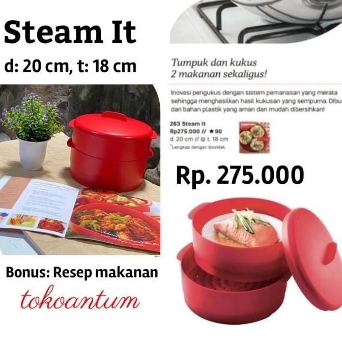 Bst Ready Alat Pengukus Ikan, Sayur, Kue Bolu Kukus Inovasi Dari Tupperware Best Seller