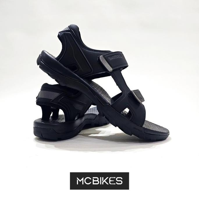 ready Shimano SH-SD501 SPD-Compatible Cleat Cycling Sandal - Black