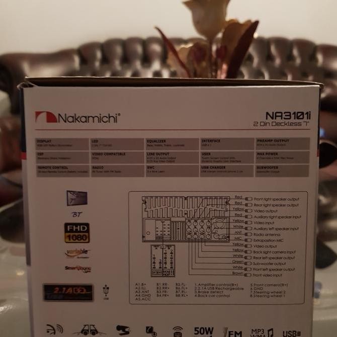 Head Unit NAKAMICHI NA-3101i Doubledin Nakamichi Deckless Mirrorlink