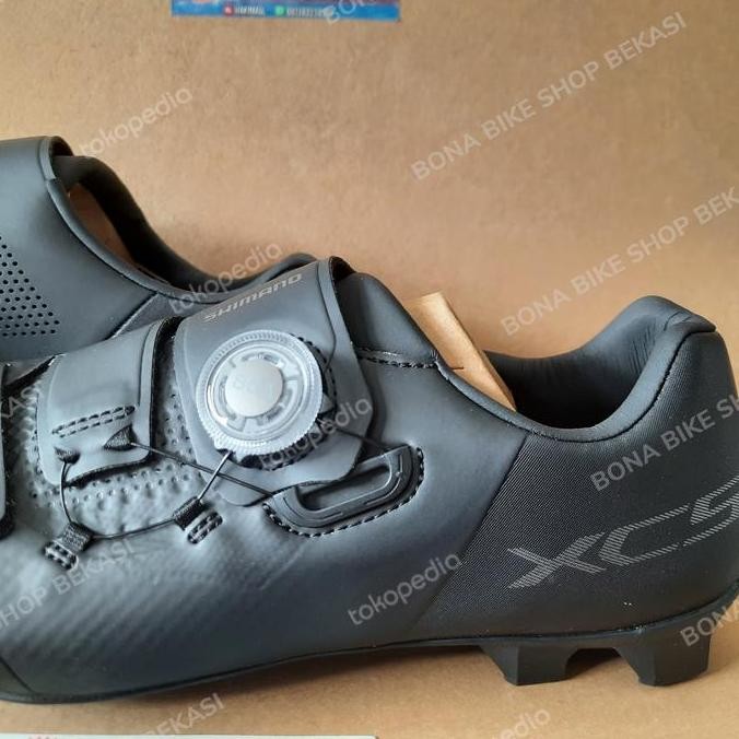ready Sepatu Shimano XC5 XC502 Wide Black - cleat clip shoes mtb