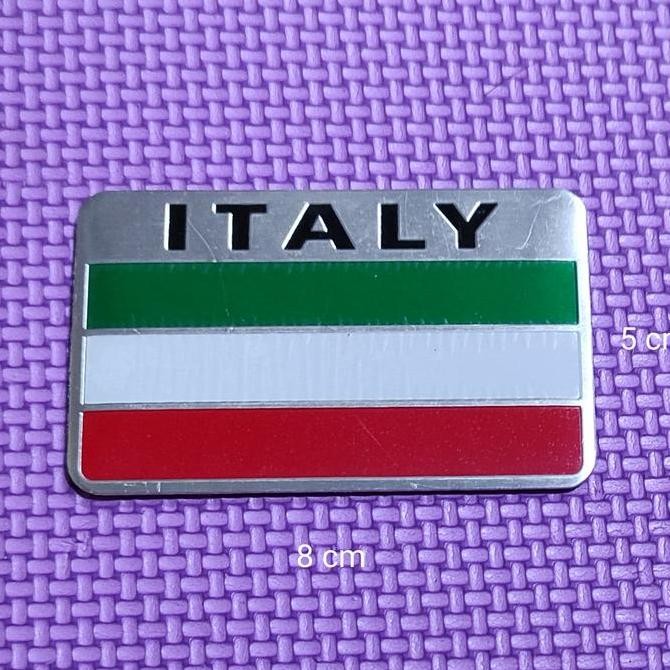 

New Stiker aluminium bendera ITALIA