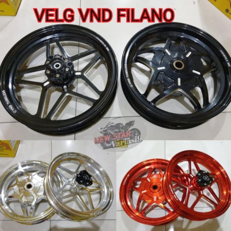 Terlaris Velg Vnd Racing V Speed/Bintang Yamaha Grand Filano Ring 12 Uk 2.15X12/2.50X12 Original Vnd