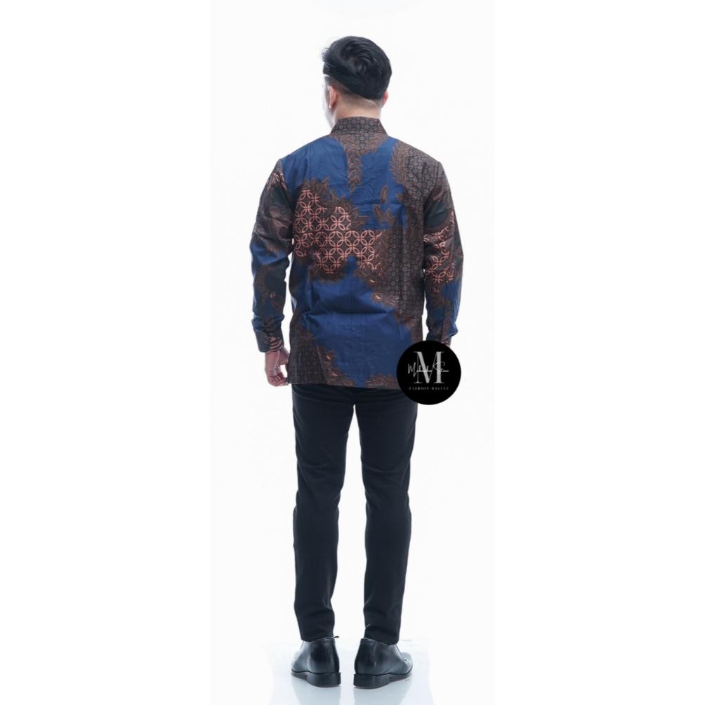 Trend - Baju Kemeja Batik Pria Dewasa Murah Lengan Panjang Kondangan Mewah Modern Seragam Kerja Kant