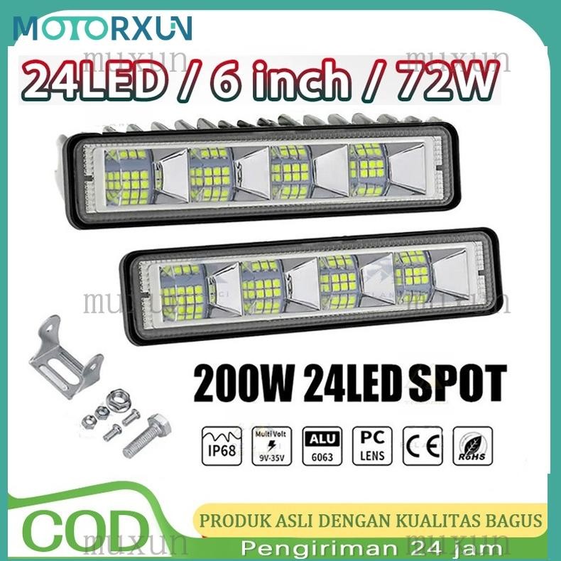 [DISKON] 1pc Lampu Tembak CWL CREE 24 Mata LED & 16 Mata LED 12Volt Dan 24Volt Bahan Aluminium Lampu