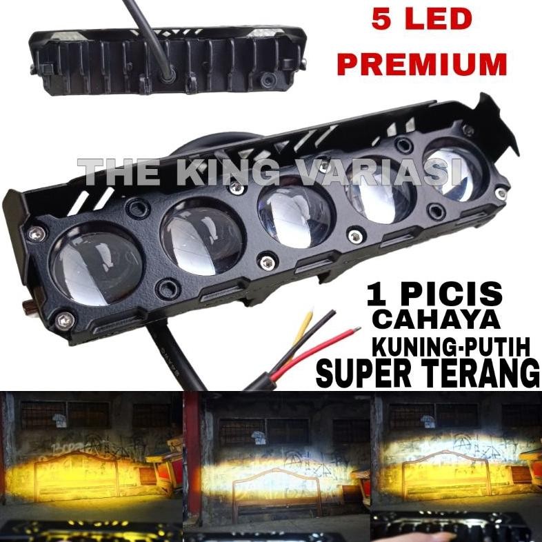 [DISKON] LAMPU SOROT LED SQL 5 MATA PREMIUM SUPER TERANG 75 WATT 12-24 VOLT ARUS DC / LAMPU SOROT MO