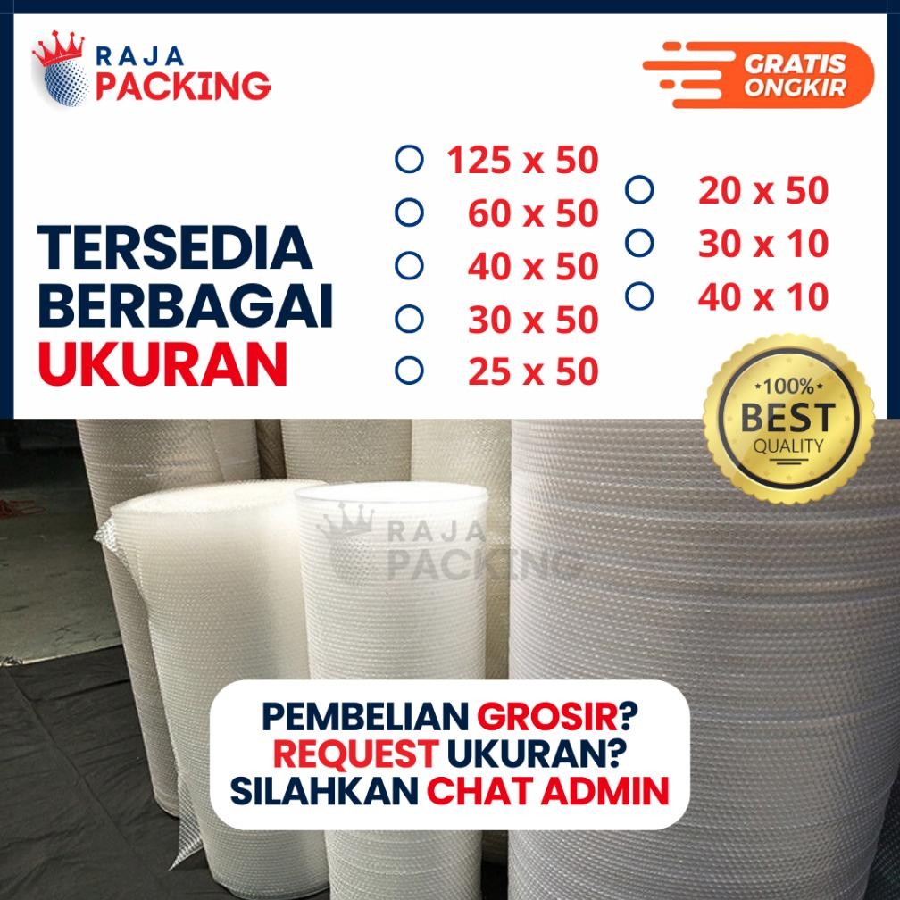 

New! Bubble Wrap 40 CM Hitam dan Bening Murah JABODETABEK