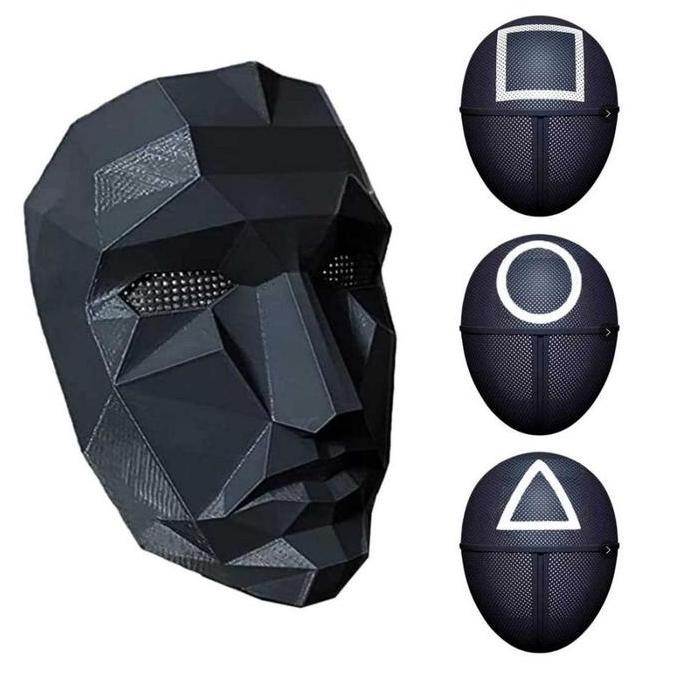 [original] topeng squid game mask cosplay costume [terlaris] [terbaik]
