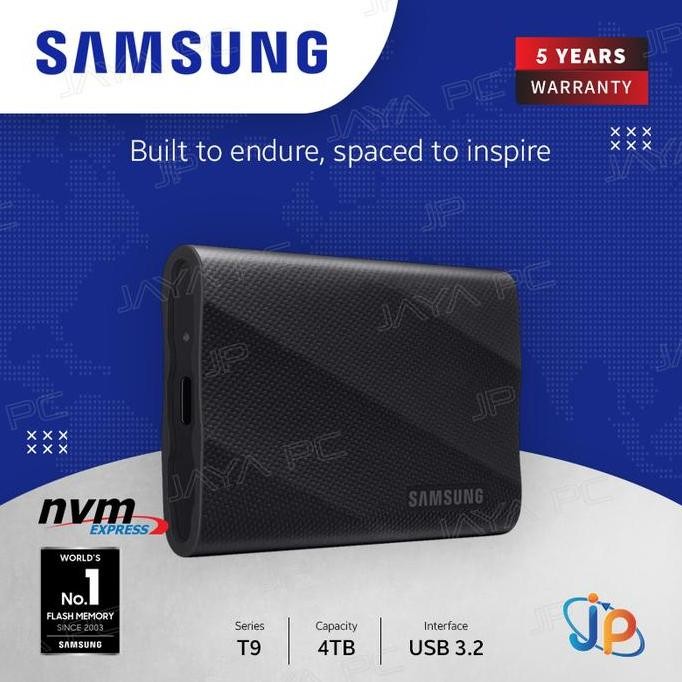 TERLARIS - Samsung T9 SSD External Portable 4TB - 4 TB USB 3.2
