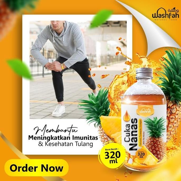 

Cukak Nanas Washfah 320Ml Atasi Kolesterol Hipertensi Gula Darah Bpom