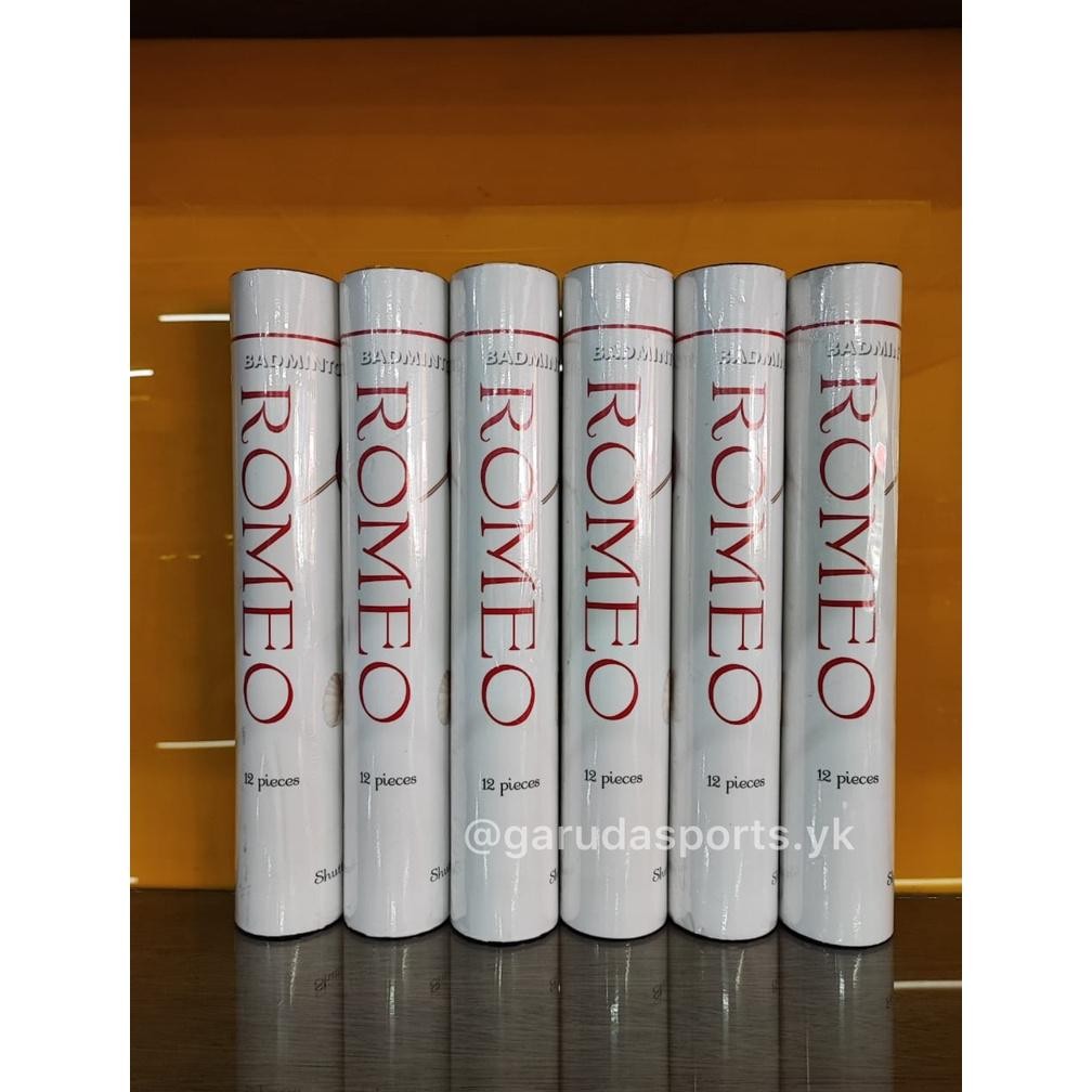 shuttlecock romeo original / kok badminton romeo biru putih hitam