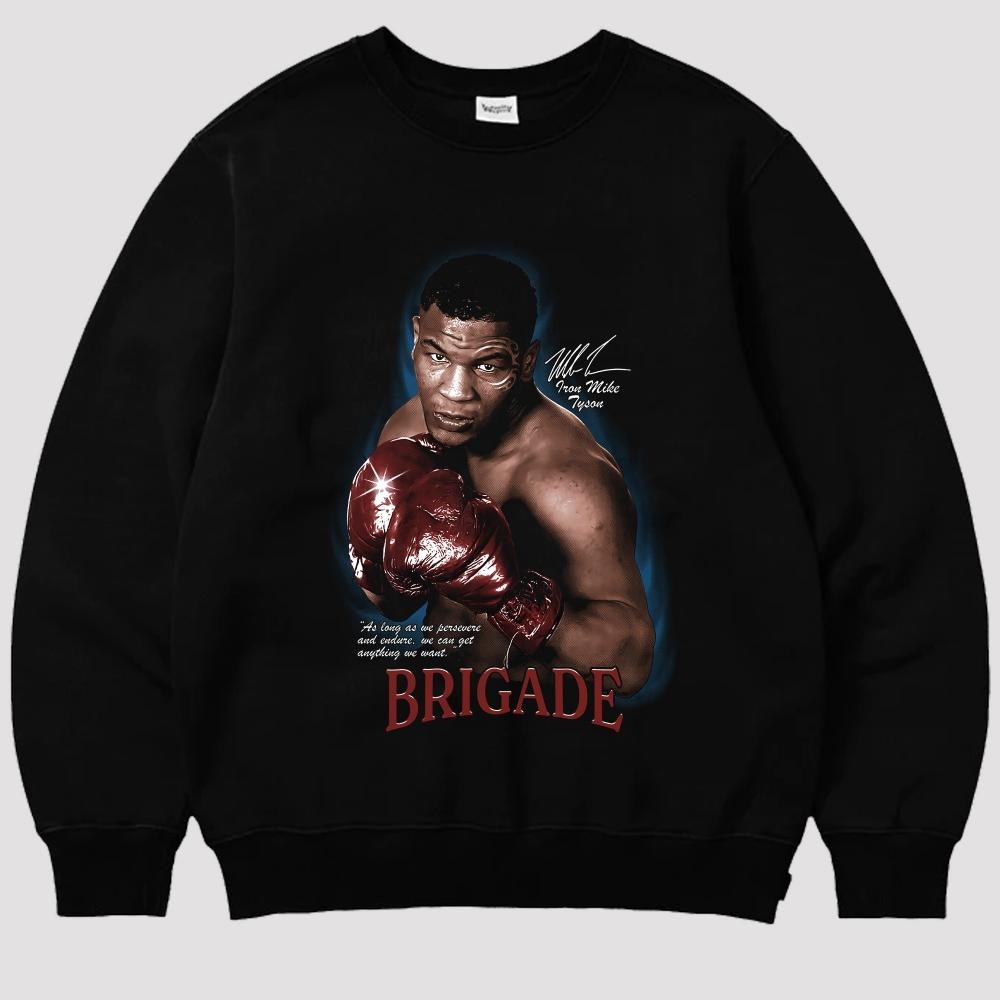 Promo Sweater Crewneck Mike Tyson Brigade Jaket Sweater Tokoh Legend